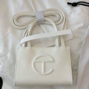 Telfar Small White Shopping Bag